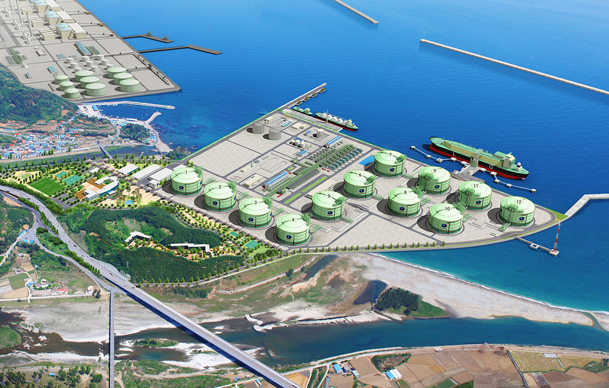 삼척 LNG호안 공사